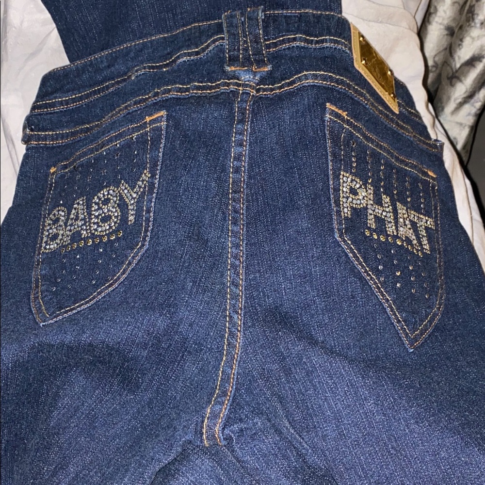 Baby phat boot cut jeans, almost new.
